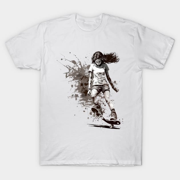 skater girl T-Shirt by JayD World